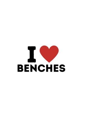 I Love Benches Simple