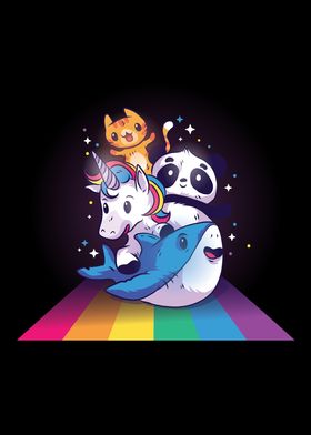 Rainbow Animal Friends