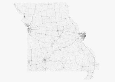 Roads of Missouri Map