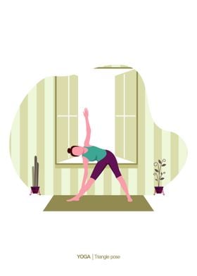 YOGA Triangle pose