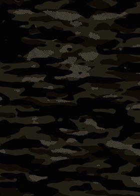 Dark Camouflage Mosaic