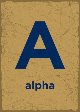 A is alpha