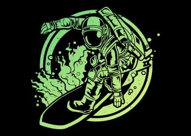 Surfing Astronaut