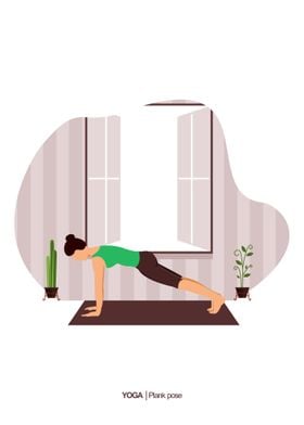 YOGA Plank pose