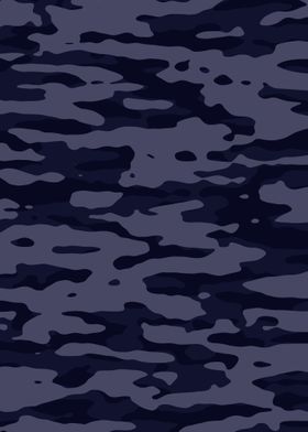 Camouflage Pattern Blue