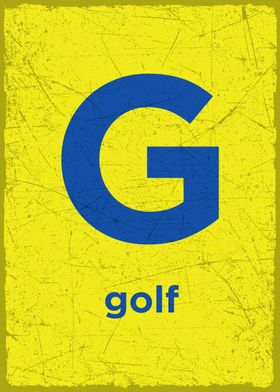 G is for golf