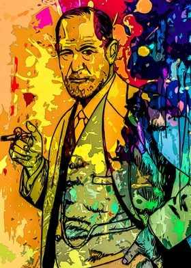 Sigmund Freud color art