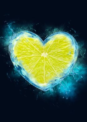 smoky  lemon heart 