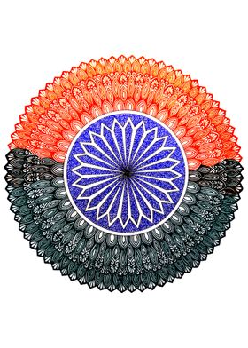 Indian Flag Mandala