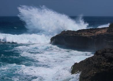 Crashing wave Bali