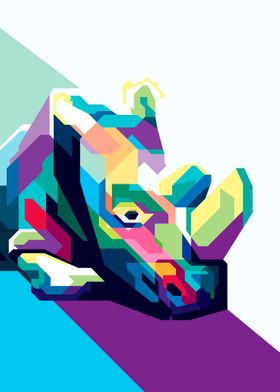 Colorful Rhino