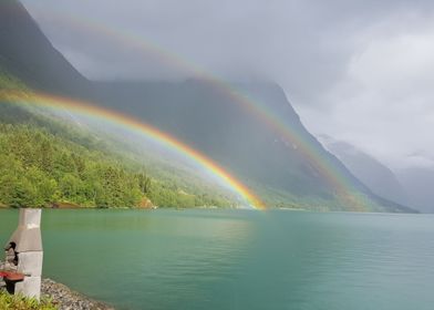 Douple Rainbow in Norway