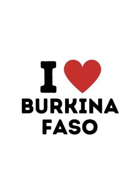 I Love Burkina Faso Simple