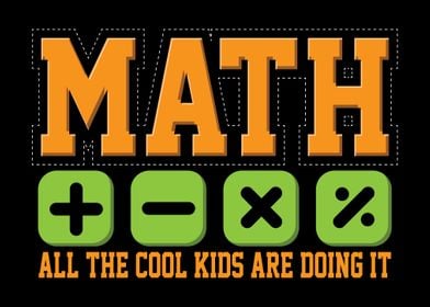 Math All The Cool Kids Are