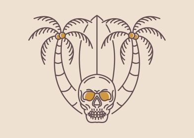 Aloha Summer Skull 2