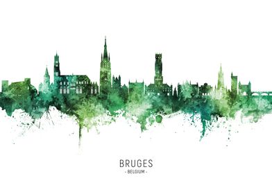 Bruges Skyline Belgium