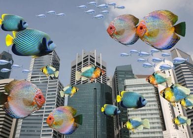 Tropical Fishes Skyline 