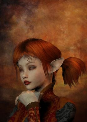 Portrait of an Elven girl