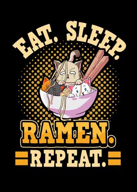 Funny Anime Ramen Cats