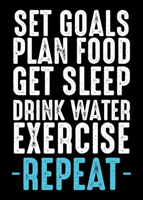 Set Goals Exercise Repeat 