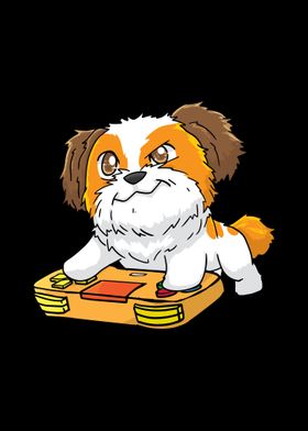 Shih Tzu Gamepad Kawaii An