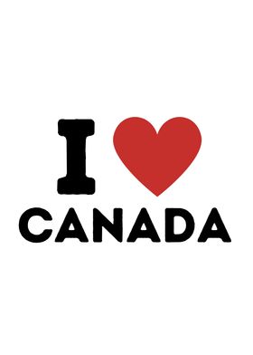 I Love Canada Simple Heart