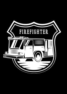 Fire Truck Badge 