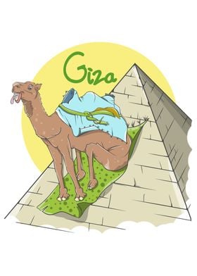 Camel Giza Pyramid 