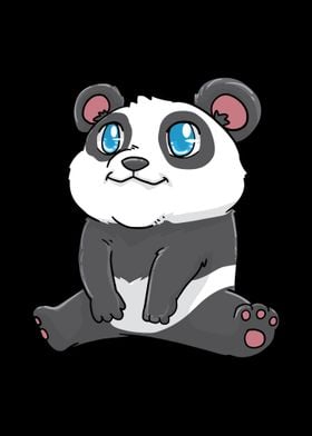 Panda Kawaii Anime Cute' Poster by Mealla | Displate