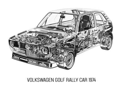 Volkswagen Golf Rally Car 