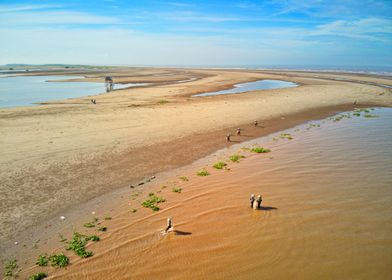 Sandbank in the morning