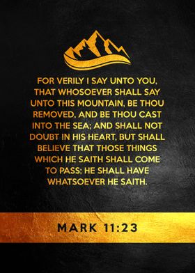 Mark 11 23