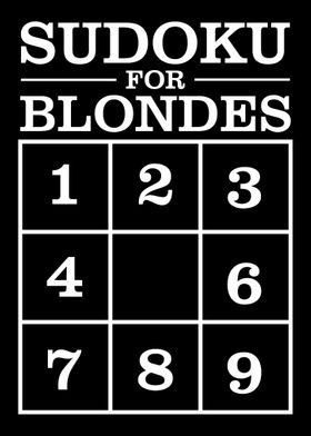 Sudoku For Blondes  Funny