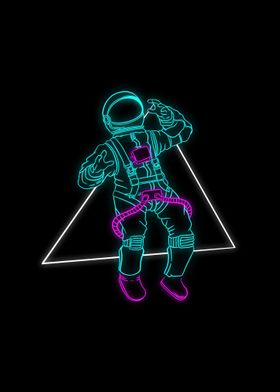 Glowing Astronaut 