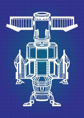 Satellite Blueprint Space 