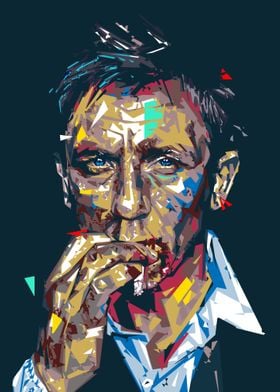 Daniel Craig Pop art 