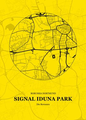 Signal Iduna Park Posters Paintings Online Pictures, - Metal | Shop Prints, Displate Unique