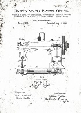 Sewing Machine Patent