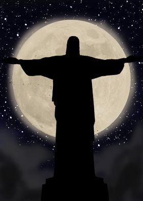 christ the redeemer moon