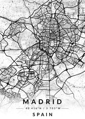 Madrid Spain Map