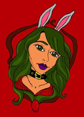 The rabbit pin up