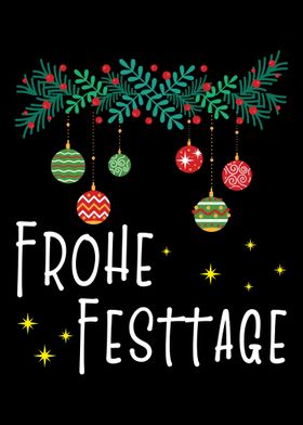 Frohe Festtage  Weihnacht