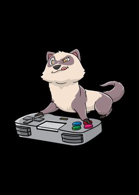 Ferret Gamepad Kawaii Gami