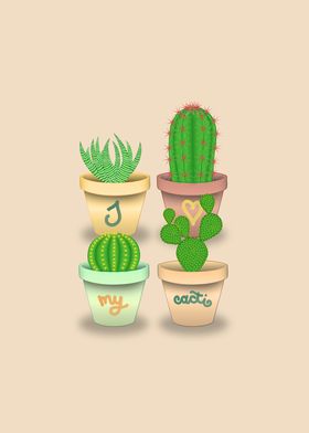 Cactus quartet