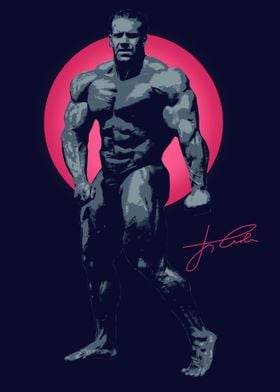 Jay Cutler Stretcher Poster Bodybuilding -   Israel