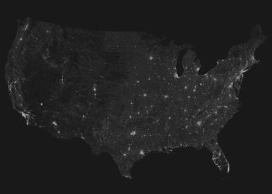 Roads of USA Map