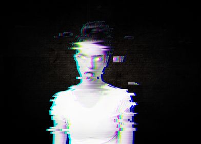 Horror Glitch Girl