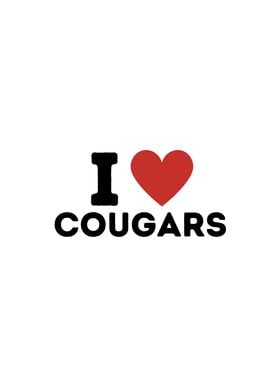 I Love Cougars Simple