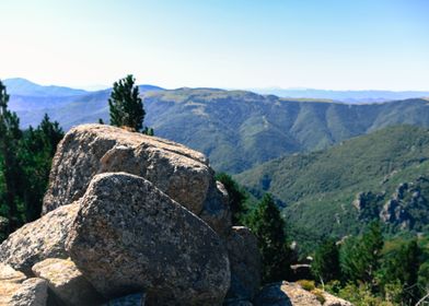 A rock beautiful landscape