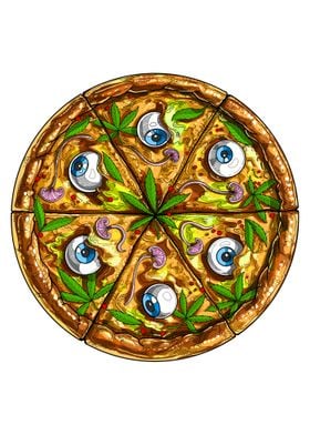 Psychedelic Weed Pizza